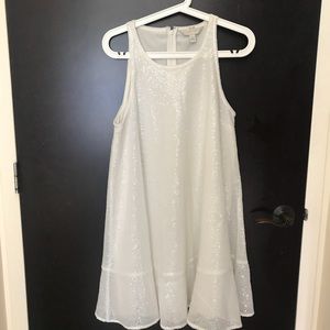 White sequin dress